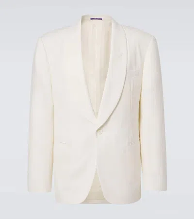 Ralph Lauren Gregory Wool Tuxedo Jacket In Cream