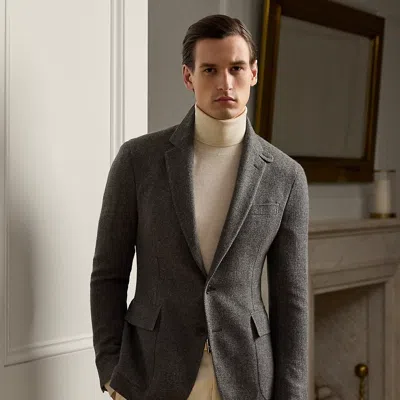 Ralph Lauren Hadley Hand-tailored Cashmere Jacket In Medium Grey