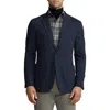Ralph Lauren Men's Hadley Hand-tailored Herringbone Jacket In Navy