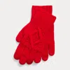 Ralph Lauren Hand-knit Cable Cashmere Gloves In Classic Red