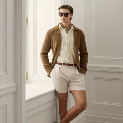 Ralph Lauren Hand-tailored Stretch Chino Short In Antique Cream