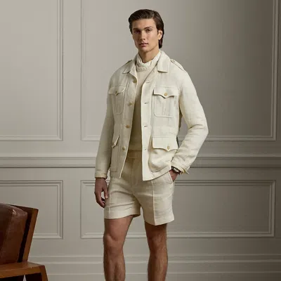 Ralph Lauren Hand-tailored Stretch Chino Short In Deckwash White