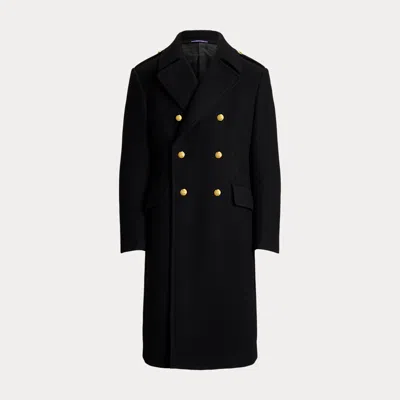 Ralph Lauren Hand-tailored Wool-cashmere Topcoat In Black