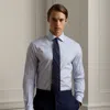 Ralph Lauren Handmade End-on-end Shirt In Blue