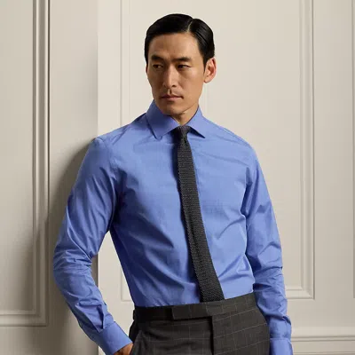 Ralph Lauren Handmade End-on-end Shirt In Copen Blue