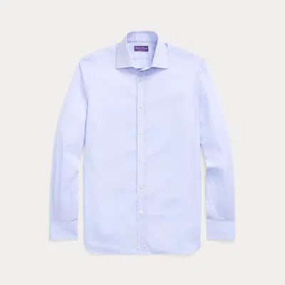Ralph Lauren Handmade End-on-end Shirt In Soft Blue