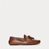 Ralph Lauren Harold Calfskin Tassel Driver In Tan