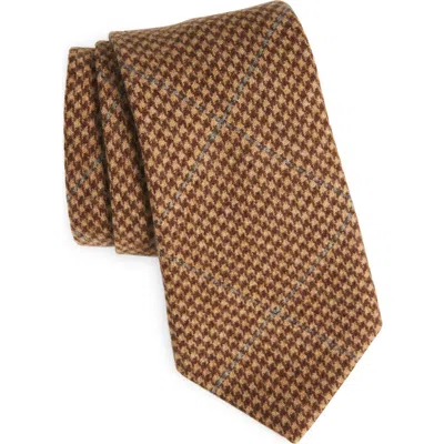Ralph Lauren Purple Label Houndstooth Check Wool Tie
