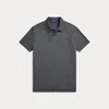 Ralph Lauren Purple Label Interlock Polo Shirt In Grey