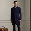 Ralph Lauren Kent Brushed Wool Topcoat In Black
