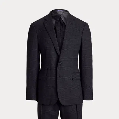 Ralph Lauren Kent Hand-tailored Plaid Cashmere Suit In グレー