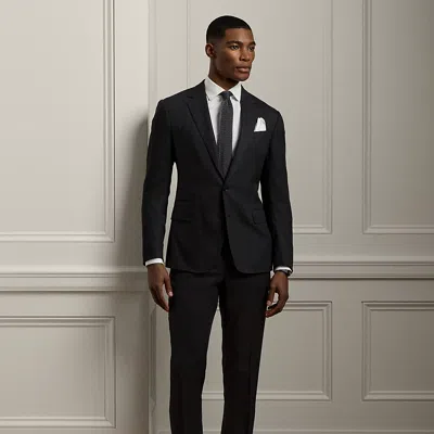 Ralph Lauren Kent Hand-tailored Plaid Suit In Dark Grey Multi