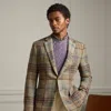 Ralph Lauren Kent Hand-tailored Plaid Wool Sport Coat In Sage Multi