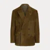 Ralph Lauren Kent Hand-tailored Suede Sport Coat In Thicket Moss