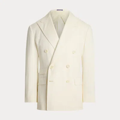 Ralph Lauren Kent Hand-tailored Suit Jacket In Lux Cream