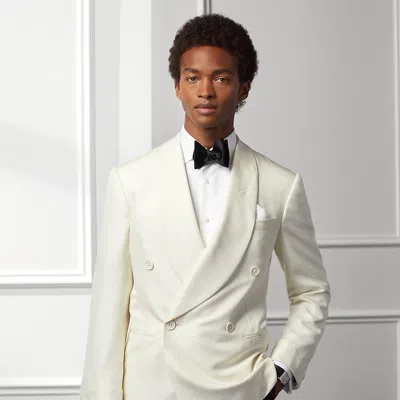 Ralph Lauren Kent Handmade Silk Dinner Jacket In Burgundy