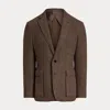 Ralph Lauren Kent Handmade Tick-weave Blazer In Brown
