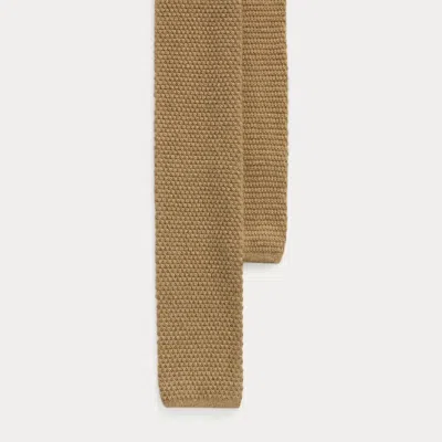 Ralph Lauren Knit Cashmere Tie In Brown