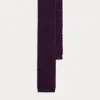 Ralph Lauren Knit Silk Tie In Black