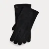 Ralph Lauren Lamb-shearling Gloves In Black