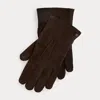Ralph Lauren Lamb-shearling Gloves In Luggage Brown