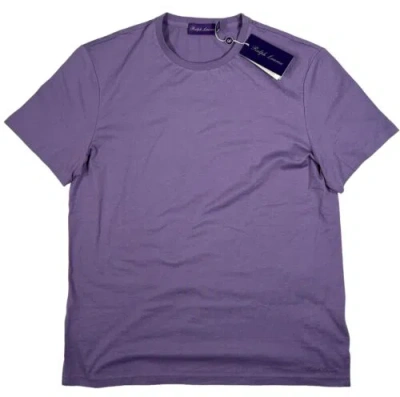 Pre-owned Ralph Lauren Purple Label Lavender Cotton T-shirt Size Large