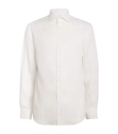 Ralph Lauren Linen Serengeti Shirt In White