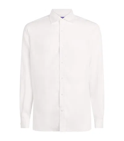 Ralph Lauren Purple Label Linen Shirt In White