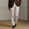 Ralph Lauren Linen Trouser In Optic White