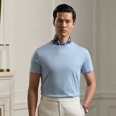 Ralph Lauren Lisle Crewneck T-shirt In Chambray Blue