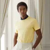 Ralph Lauren Lisle Crewneck T-shirt In Lemon Meringue