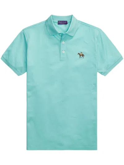 Ralph Lauren Logo-embroidered Polo Shirt In Blue