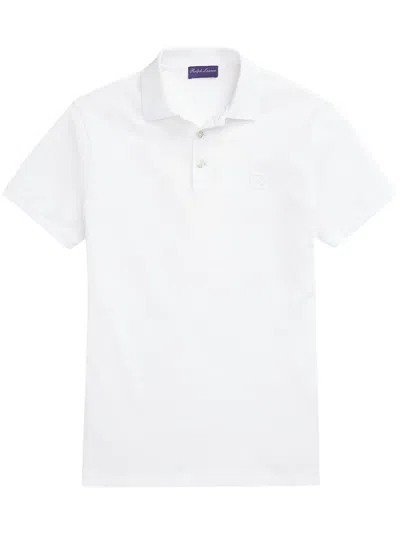 Ralph Lauren Logo-embroidered Polo T-shirt In White