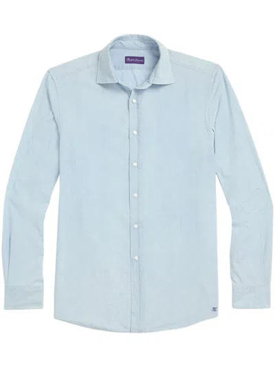 Ralph Lauren Logo-embroidered Shirt In Blue