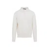 Ralph Lauren Silk-cotton Blend Sweater With Polo Collar