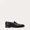 Ralph Lauren Meegan Calfskin Penny Loafer In Black