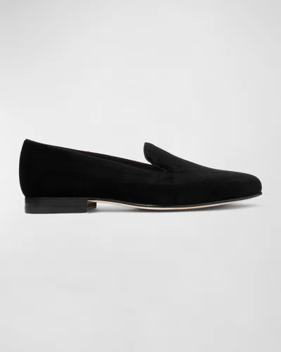 RALPH LAUREN MEN'S ALONZO VELVET LOAFERS