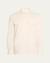 Ralph Lauren Men's Chino Twill Casual Button-down Shirt In Cream