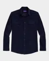 Ralph Lauren Men's Corduroy Sport Shirt In Navy