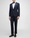 Ralph Lauren Formal Gregory Peak Lapel Single-button Sport Coat In Navy
