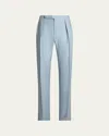 Ralph Lauren Men's Gregory Hand-tailored Trousers In Blue