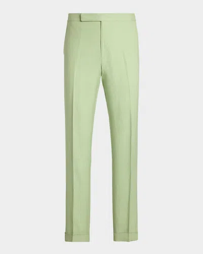 Ralph Lauren Men's Gregory Hand-tailored Trousers In Green