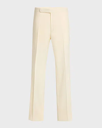 Ralph Lauren Straight-leg Tailored Trousers In Parchment Cream