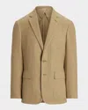 Ralph Lauren Men's Kent Hand-tailored Herringbone Jacket In Classic Tan