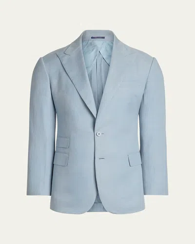 Ralph Lauren Men's Kent Hand-tailored Sport Coat In Chambray Blue