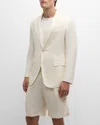 Ralph Lauren Men's Kent Hand-tailored Silk-linen Jacket In Cream