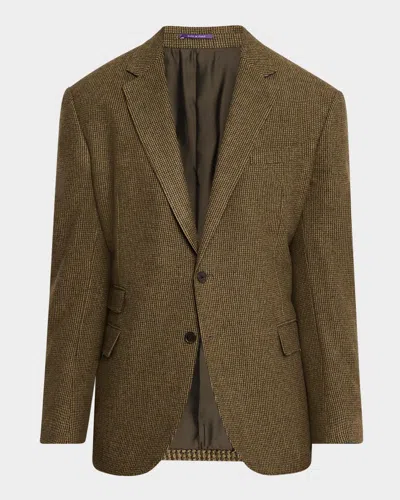 Ralph Lauren Men's Kent Hand-tailored Tic Sport Coat In Green Multi
