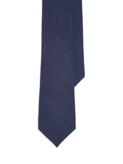 Ralph Lauren Purple Label Men's Linen-silk Tie In Blue