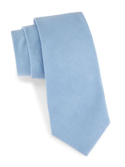 Ralph Lauren Purple Label Men's Silk-linen Tie In Blue