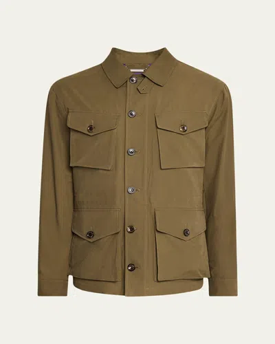 Ralph Lauren Men's Twill Four-pocket Jacket In Green